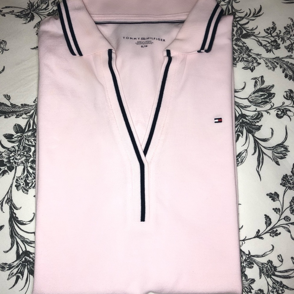 Tommy Hilfiger Pink Polo 👚